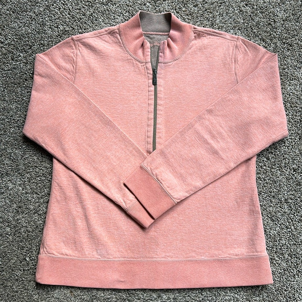 Tommy Bahama Reversible Quarter Zip Women’s Measures as S-M